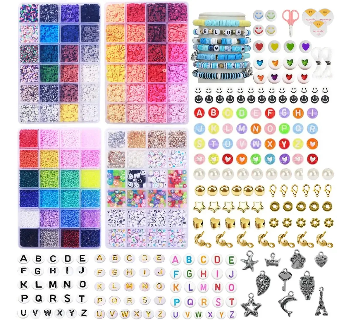 Kit para fazer pulseiras, joias para retrosaria, pulseiras