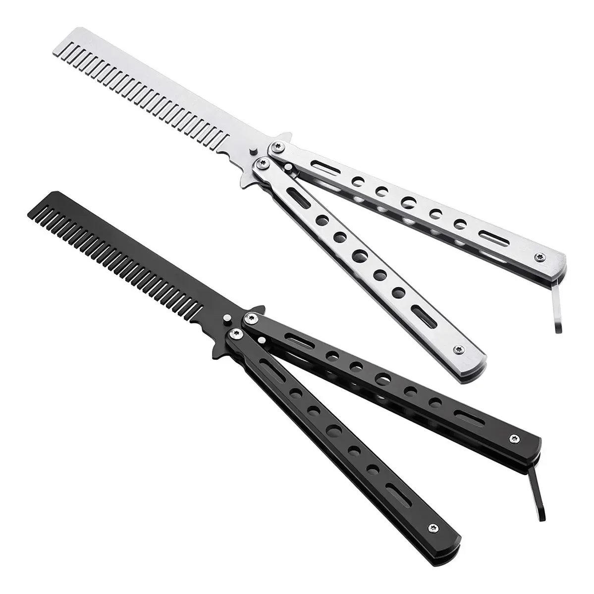 Faca borboleta Balisong Trainer Steel Trainer Comb
