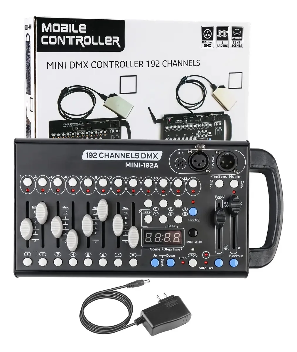 Controlador DMX de 192 canais Controlador de luz DMX para. Cor 192 Channel-A
