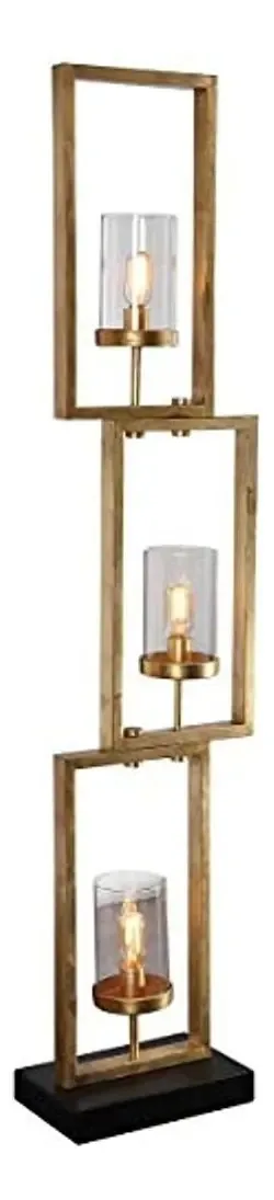 Luminária de chão retangular escalonada
