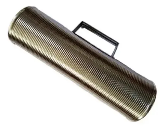 Guia de metal grande em aço cromado Eclipse Wia-103 de 36 cm cinza