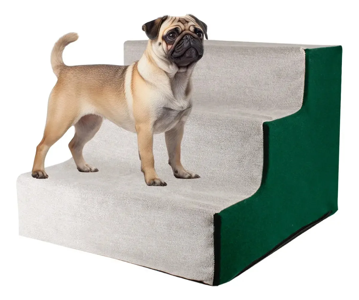 Escadas para cães para animais de estimação pequenos e médios, verde escuro