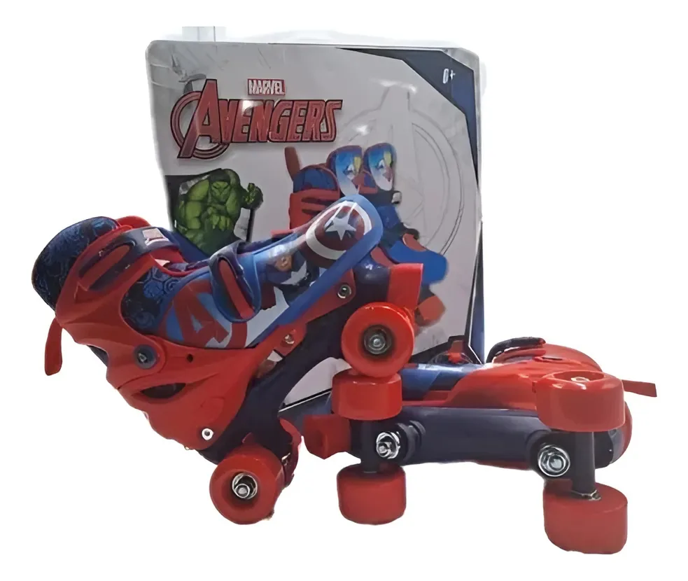 Novos patins de 4 rodas Avengers Blue