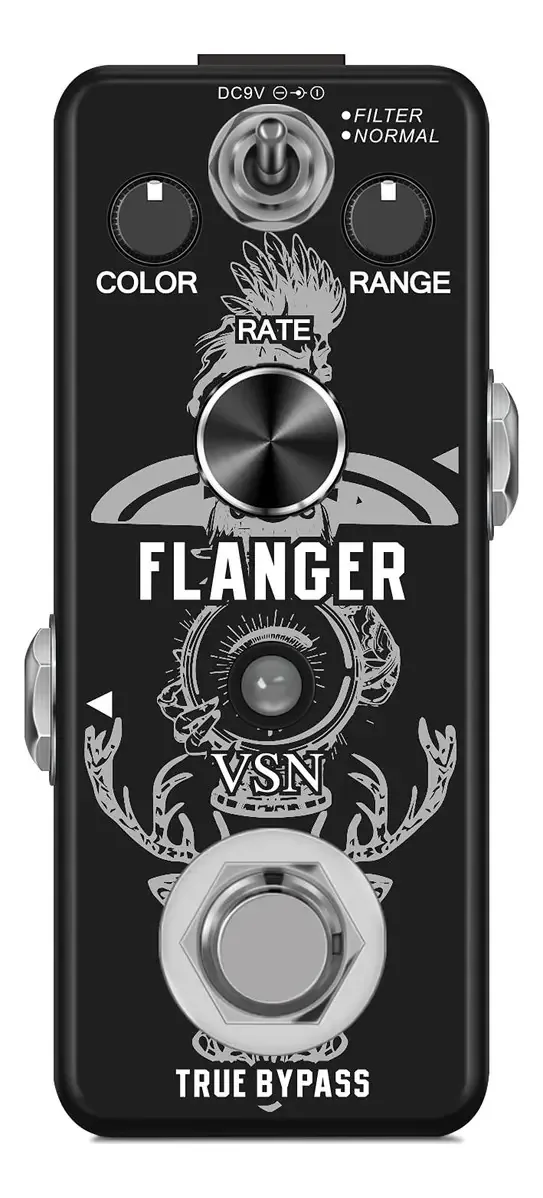 Pedal Vsn Guitar Flanger Para Pedais De Efeitos Flanger Analógicos, Clássicos, Metálicos, Efeitos Sonoros Como Ture Tone, 2 Modos, O Melhor Efeito Sonoro Retrô