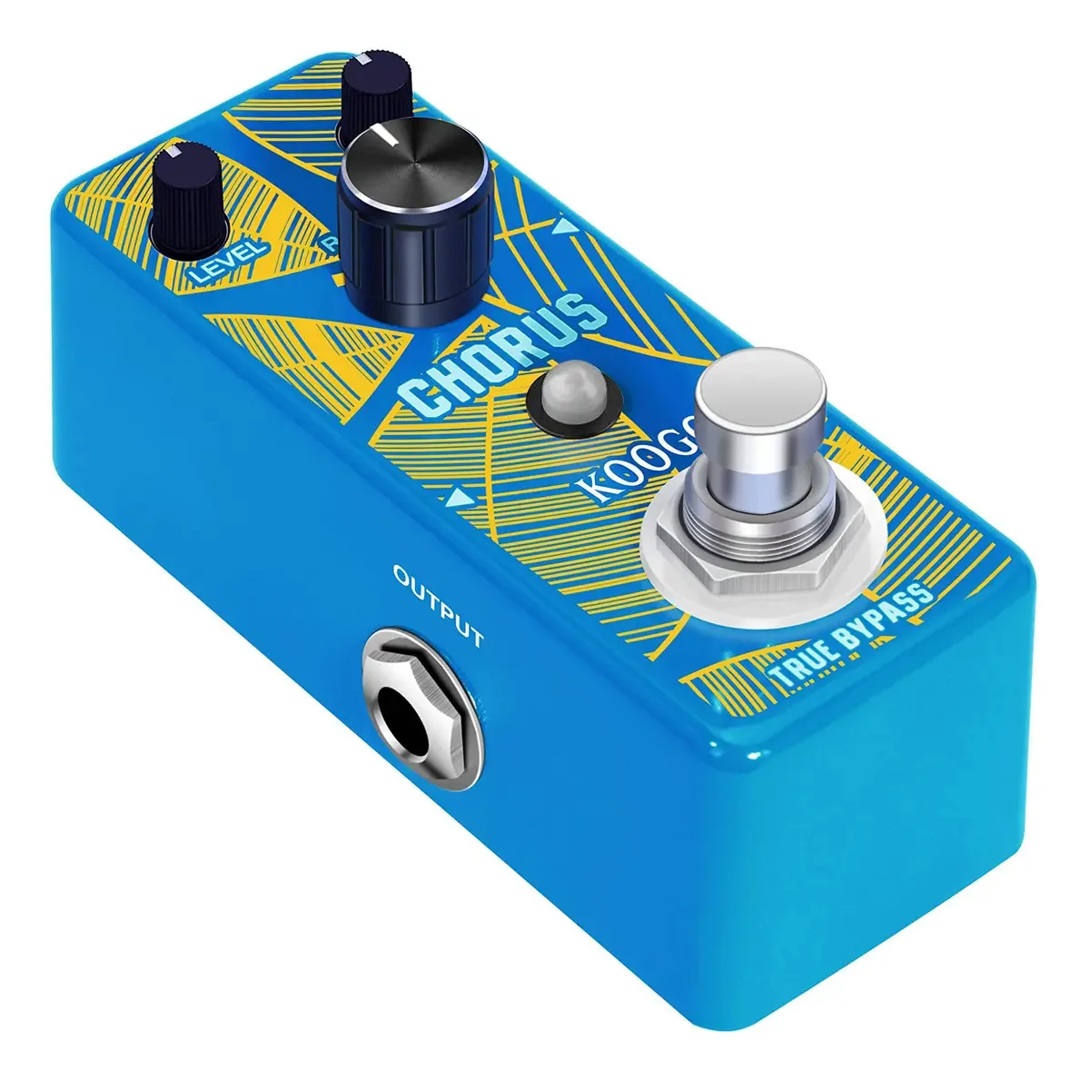 Coro analógico Koogo Chorus Pedal para guitarra elétrica e baixo