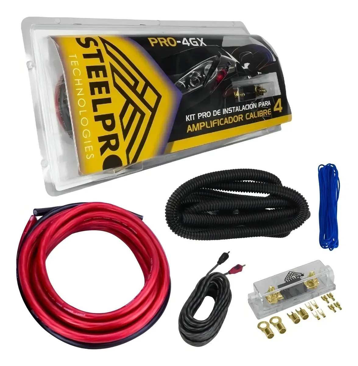 Kit de instalação Calibre 4 com acessórios Steelpro PRO-4GX