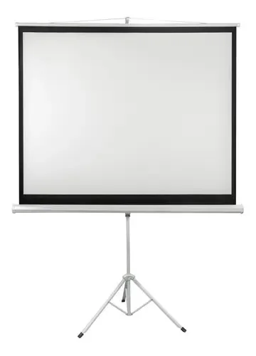 Tela de projeção 100% retrátil com tripé Home Theater