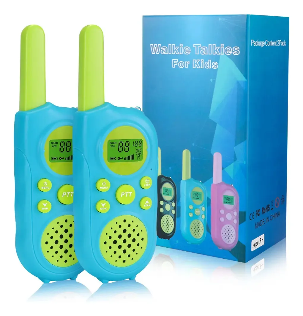 Rádios Walkie Talkies para Crianças 2u Lukovee Cor Azul