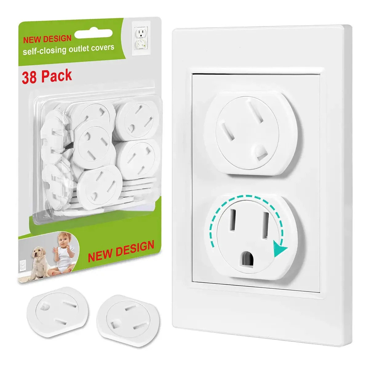 Tampas de saída (pacote com 38) Tampas de plugue para Pru