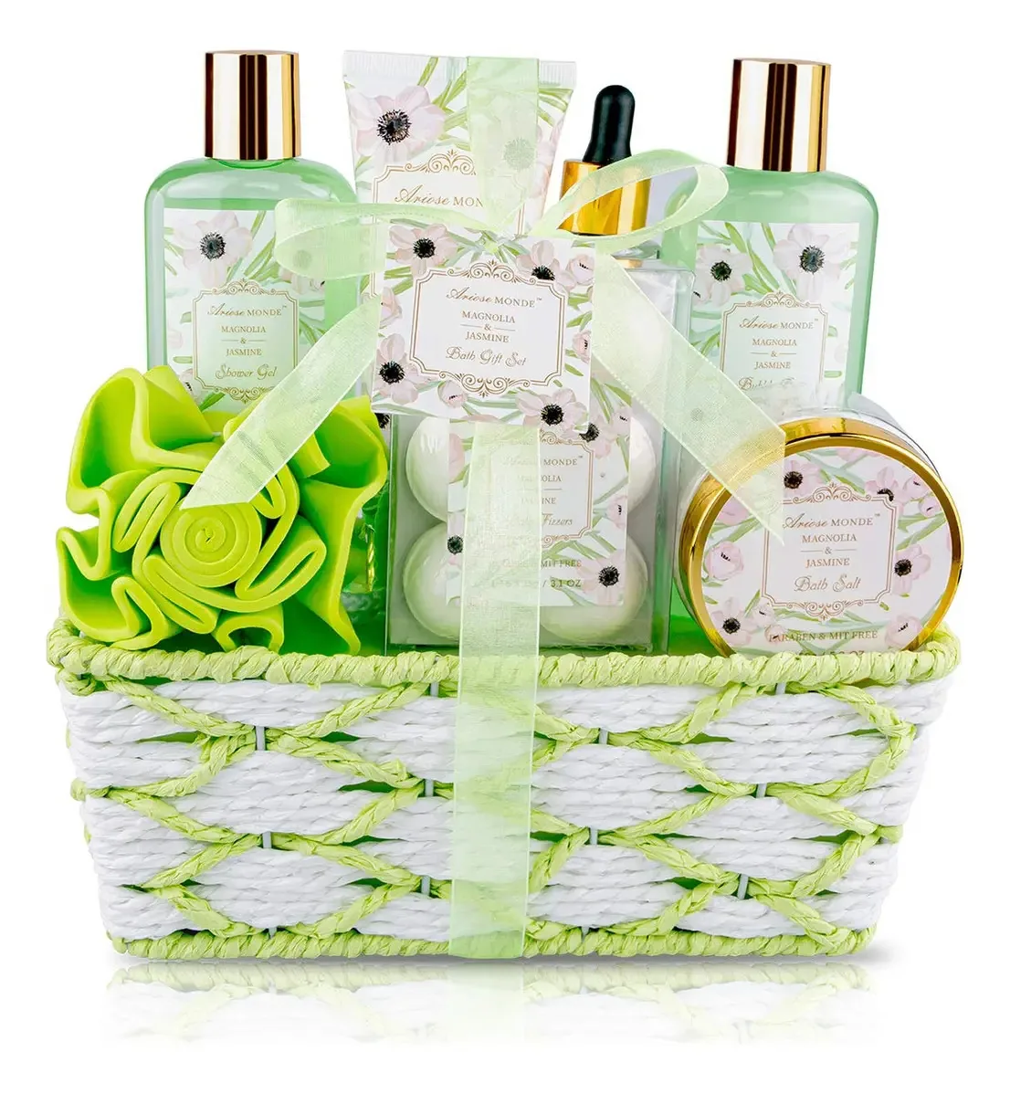 Conjunto De Cestas Para Spa Lavanda E Spa Com Gel D
