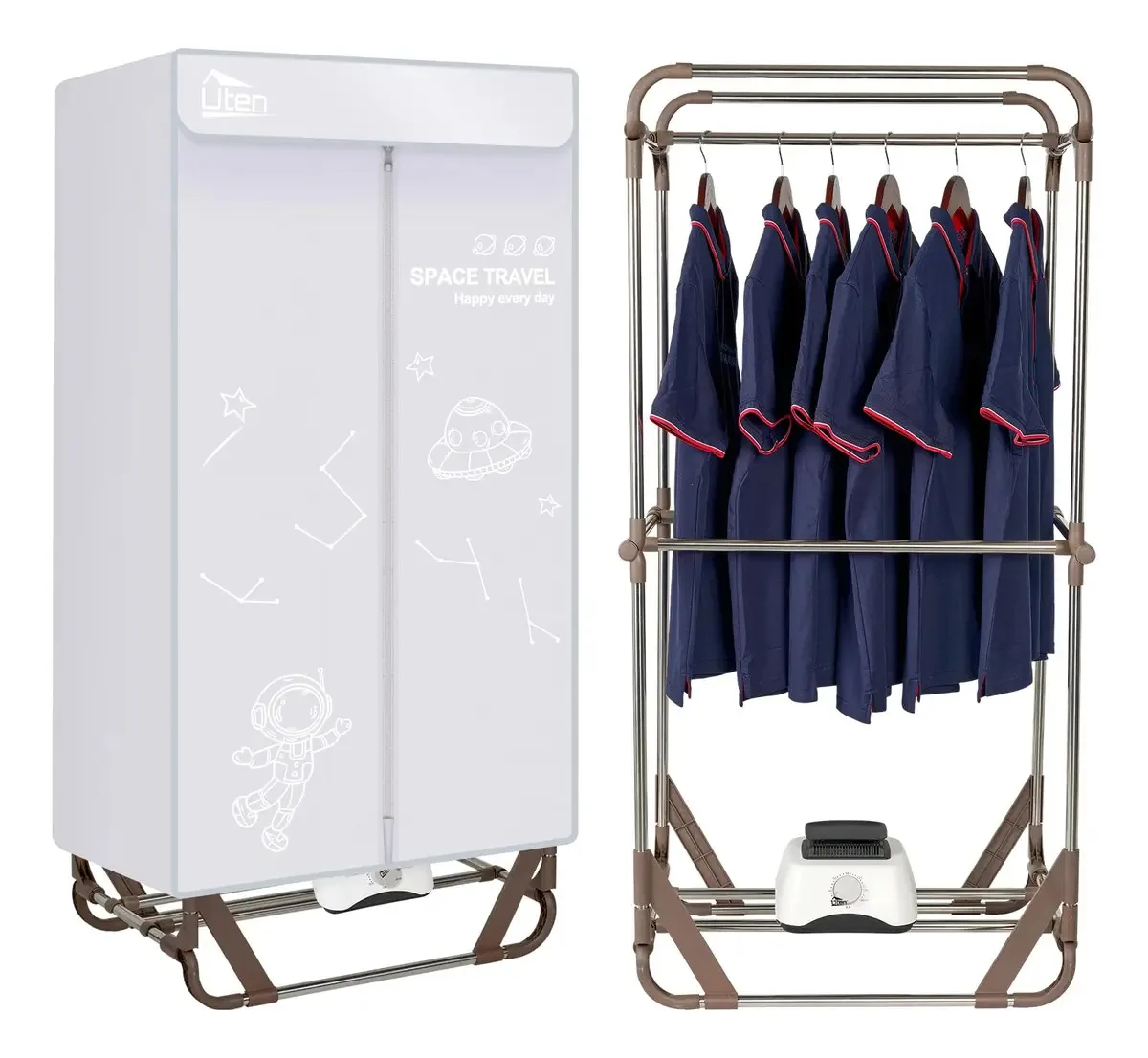 Secador de roupas Uten, secador de roupas elétrico 1500W
