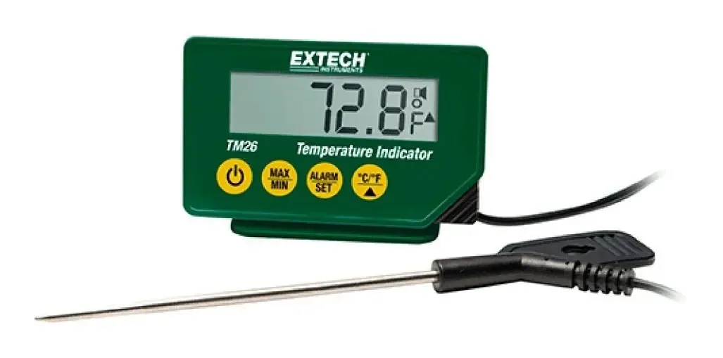 Indicador de temperatura certificado Nsf Extech Tm26 com sonda