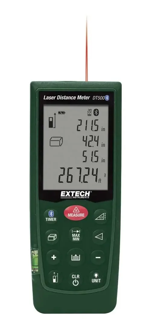 Medidor de distância a laser Extech Dt500 de 70 metros