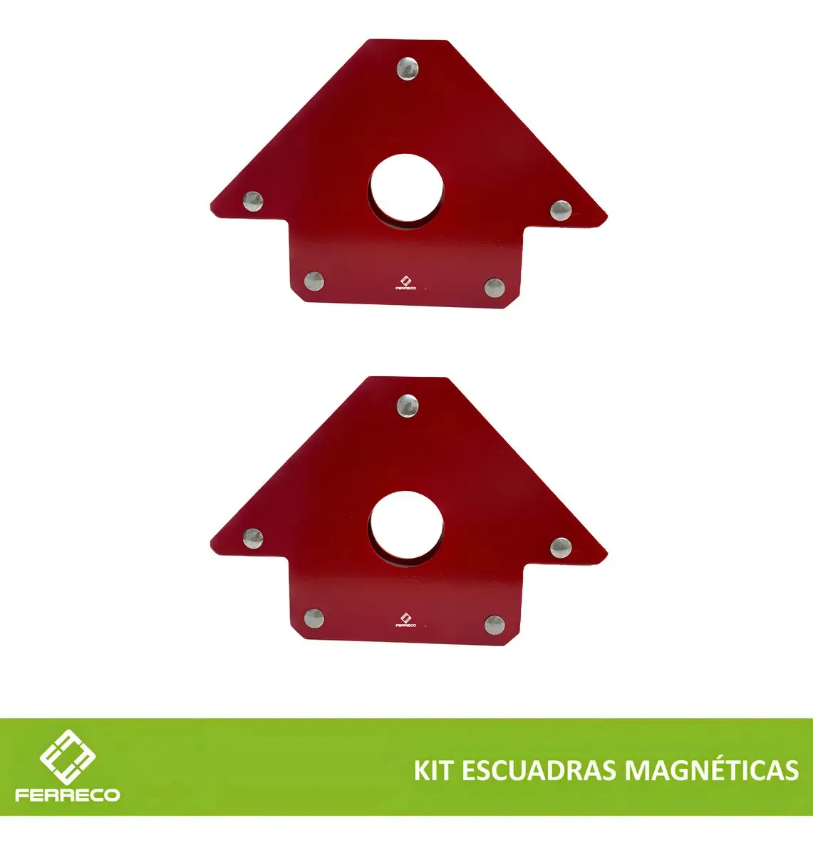 Kit de soldagem magnética quadrada magnética Ferreco Basics 4pg de 50 libras