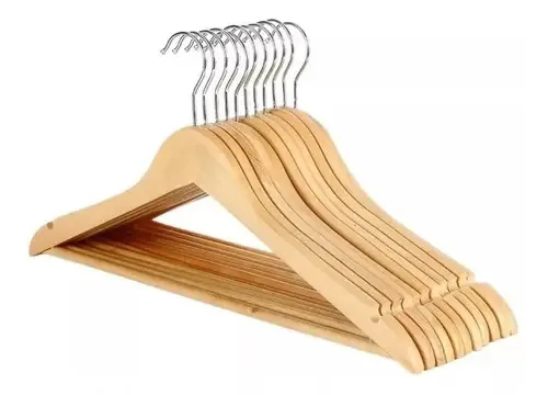 Cabides de roupas de madeira para camisas