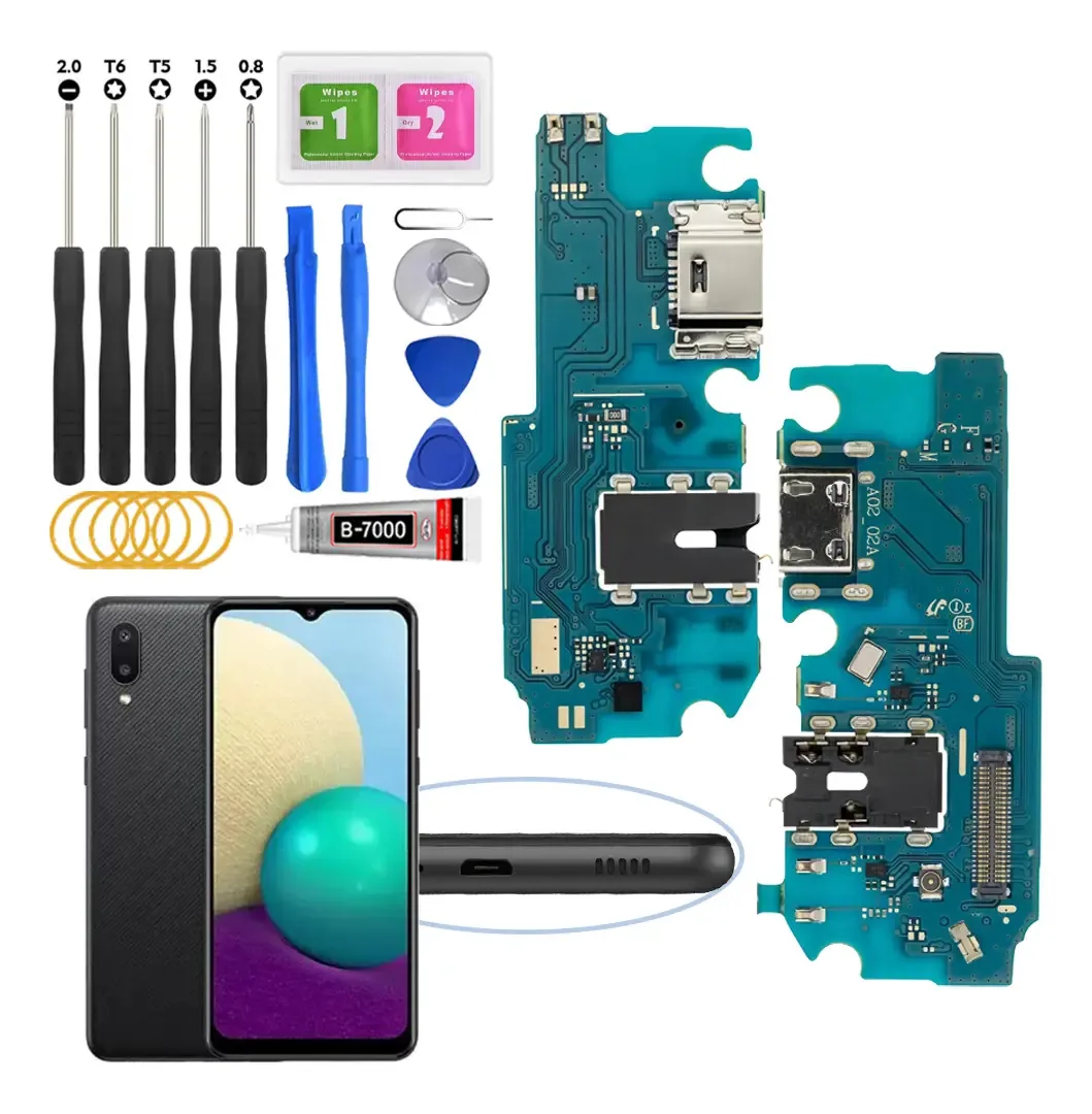Centro de carregamento para Samsung A02 A022f A022m com carregamento rápido IC