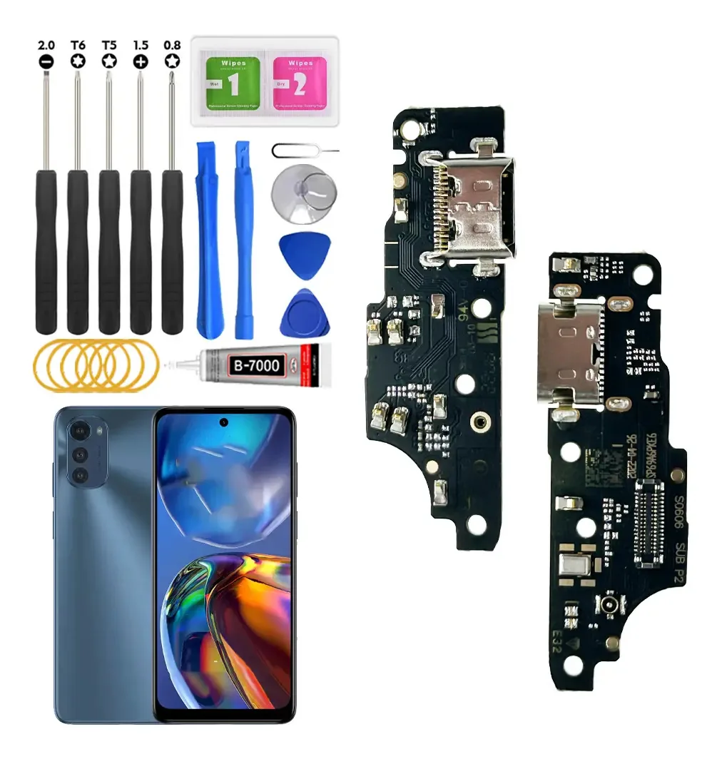 Centro de carregamento para Moto E32 Xt2227 com carregamento rápido IC