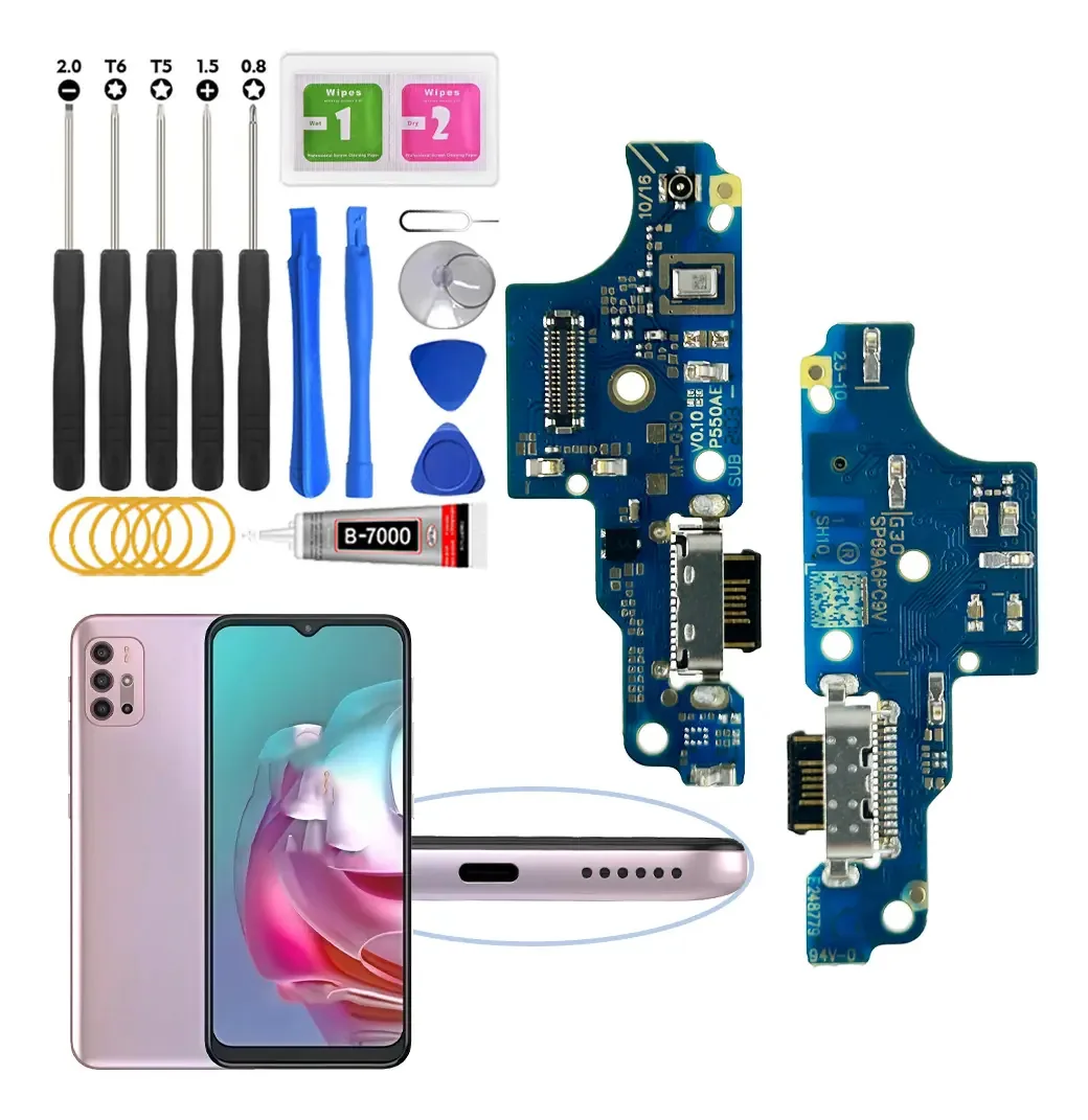Centro de carregamento para Moto G30 Xt2129 com carregamento rápido IC