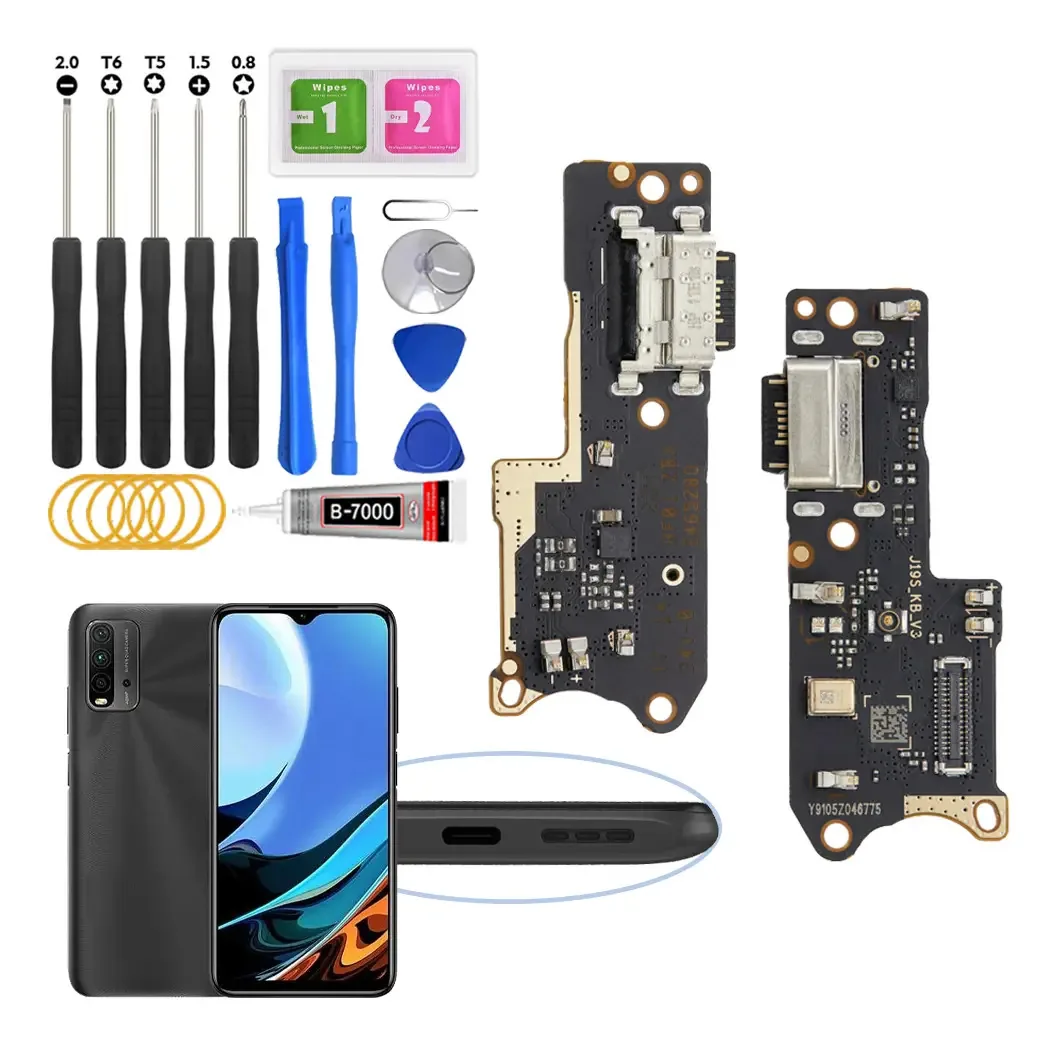 Centro de carregamento para Redmi 9t M2010j19sg M2010j19sy com carregamento rápido IC