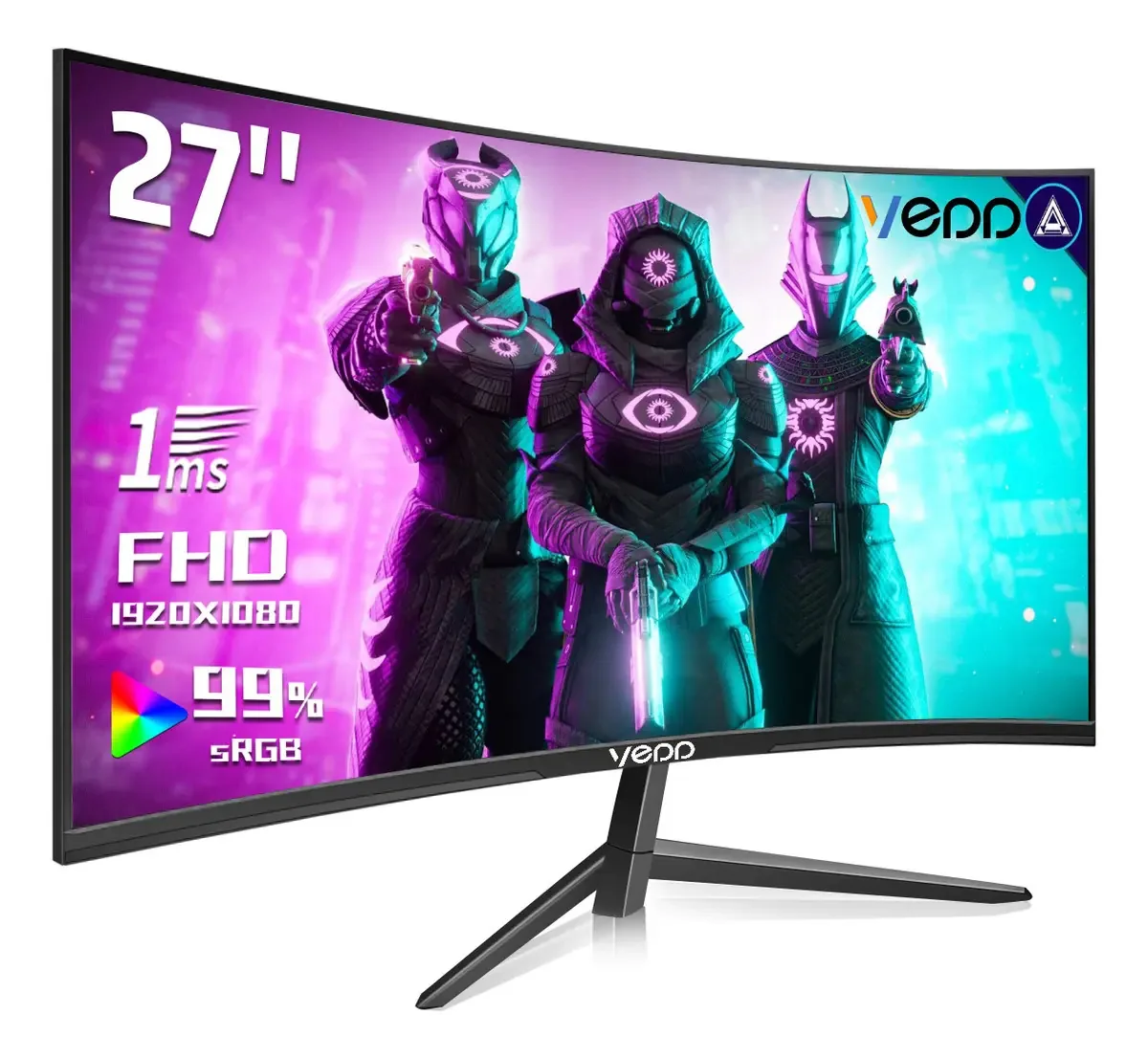 Monitor Vedd Monitor CPA0163 27"75HZ 27" Cor Preto