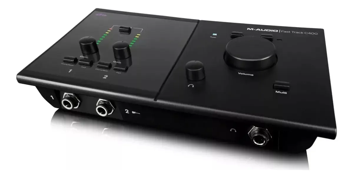 Interface de Áudio USB M-Audio Fast Track C400 4 Entradas 6 Saídas 192kHz