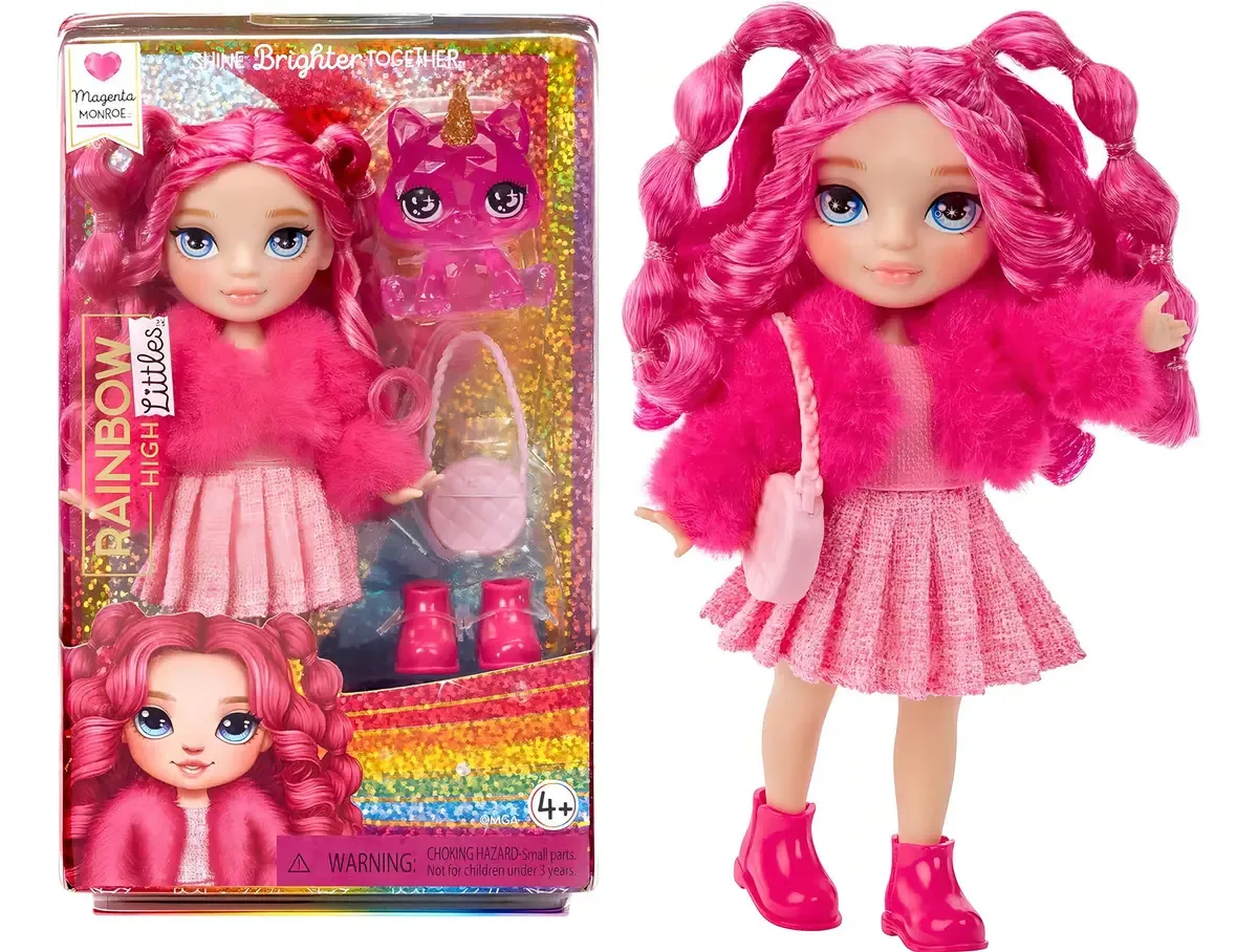 Boneca Rainbow High Little 14cm C/ Acessórios E Animais
