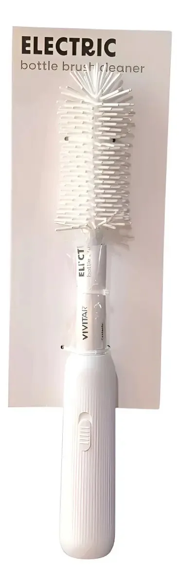 Escova Elétrica Limpeza Mamadeiras E Garrafas 30cm Branca