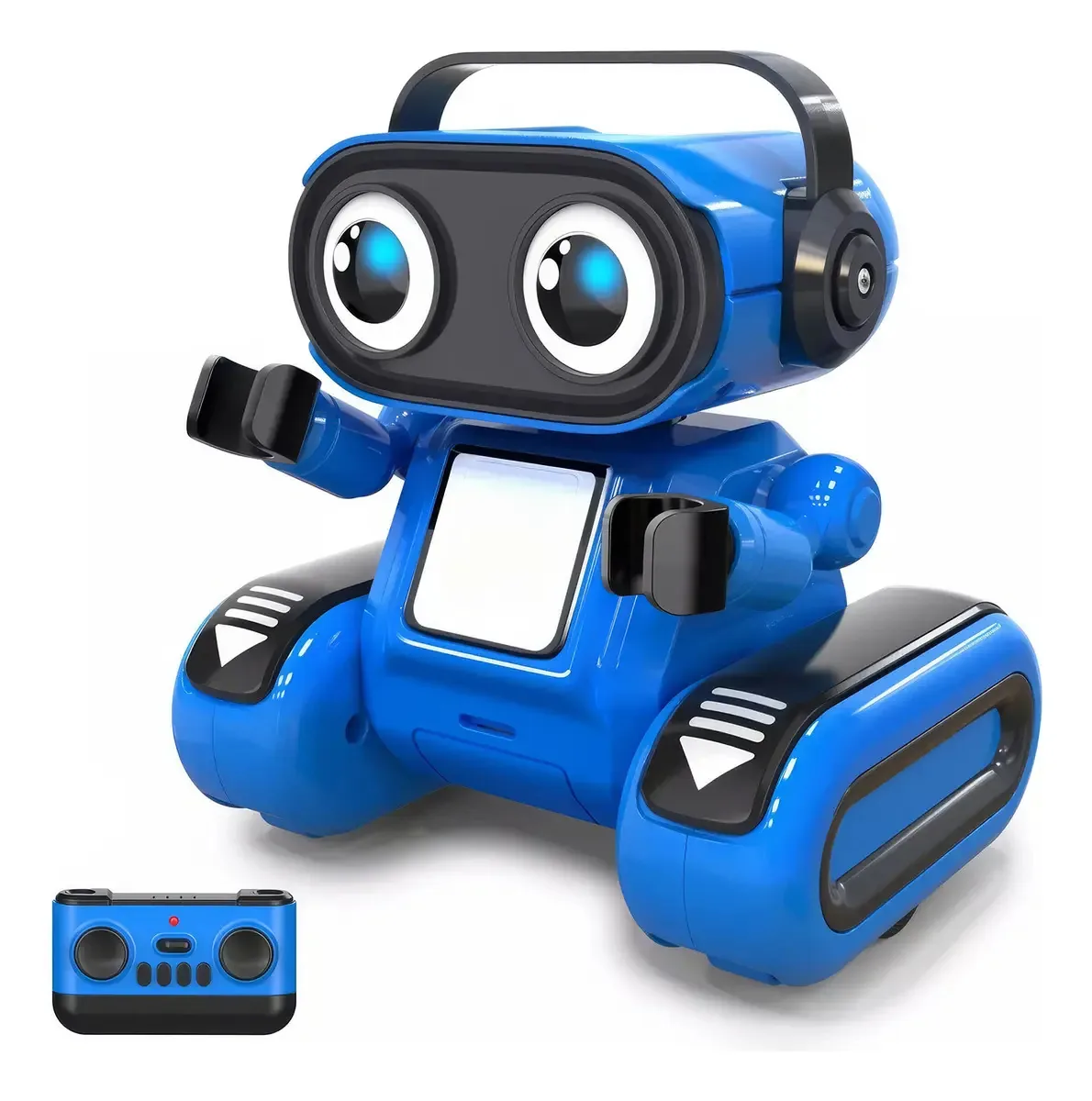 Controle de robô recarregável para crianças: robôs de brinquedo remoto, cor azul