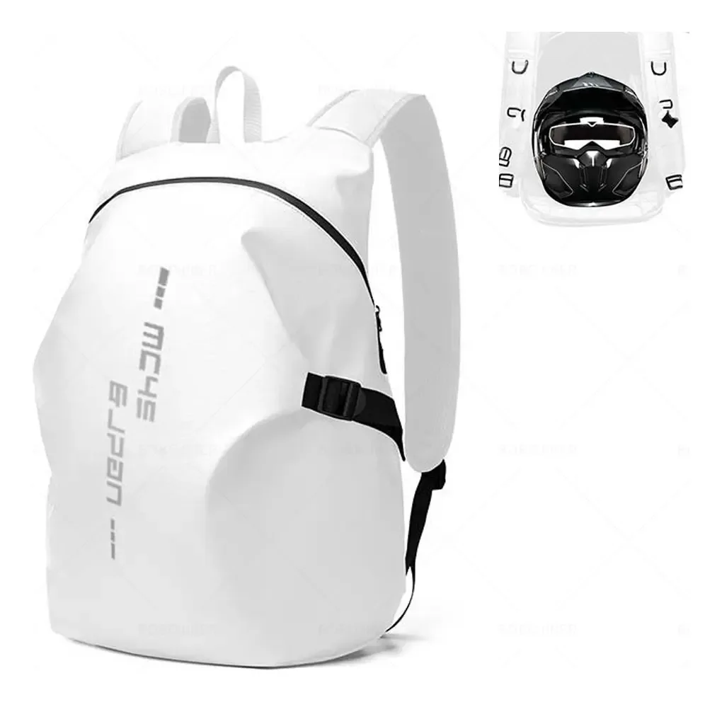 Alforje para moto BOBOJIIIER YYQ0126-YH Cor Branco