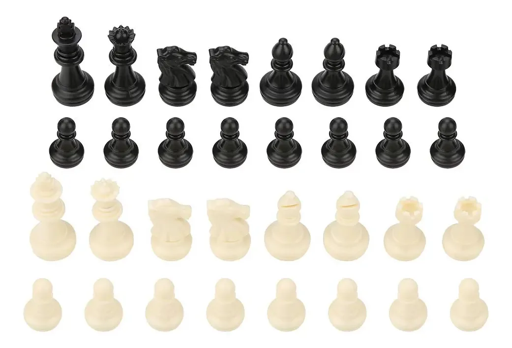 Somente xadrez Garosa, 32 peças, conjunto de xadrez, jogos de tabuleiro de xadrez padrão, preto e branco, brinquedos educativos e didáticos