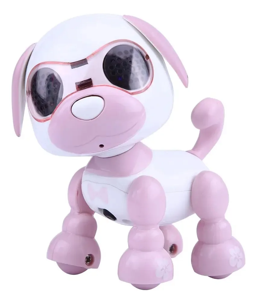 Brinquedo para cães Dilwe Robot, robô eletrônico, brinquedo inteligente para cães de estimação, cachorrinho interativo para crianças com som de caminhada e luz LED, brinquedo educacional para...