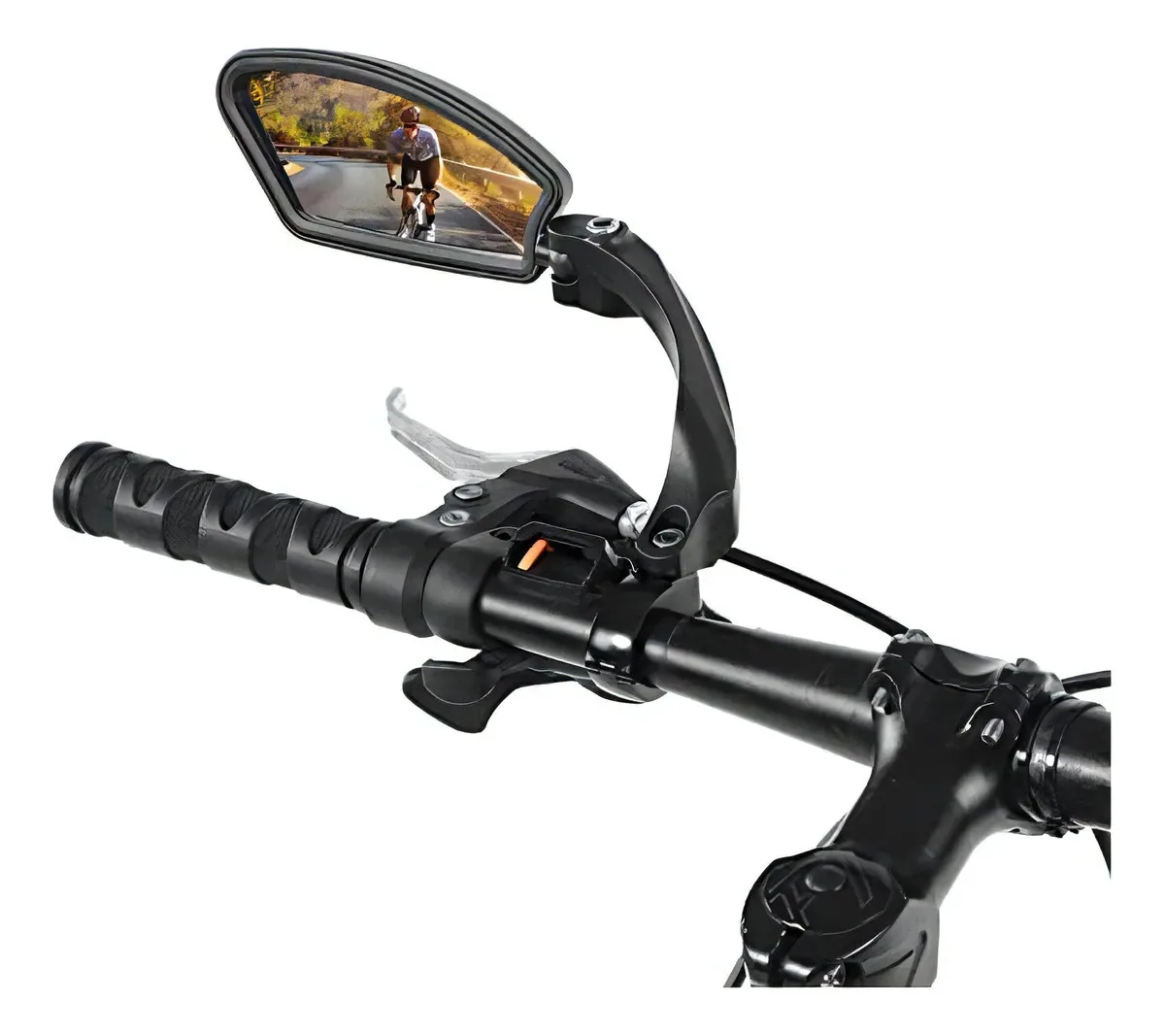 Espelho Retrovisor Para Bicicleta, Espelho Retrovisor Para Guidão Direito/Esquerdo de Bicicleta, Espelho de Visão Traseira com Rotação de 180° para Bicicletas de Estrada e Montanha (Lado Esquerdo)