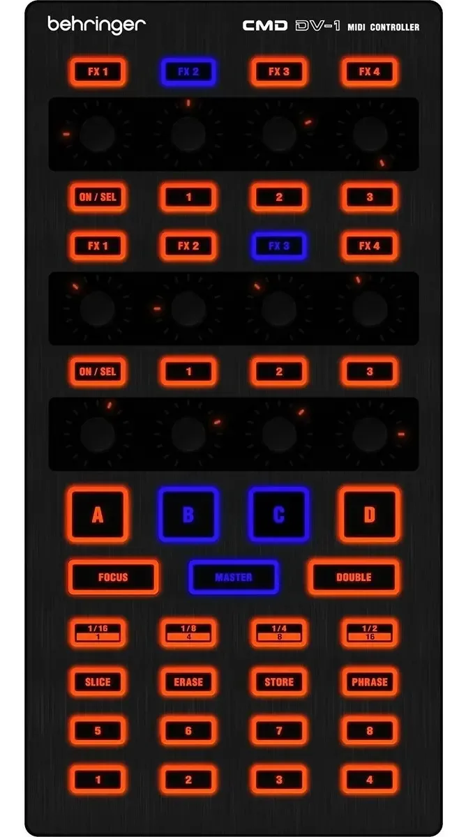Cmd Dv1 Controladora Midi Usb Behringer Dj Cmddv1 Cmd