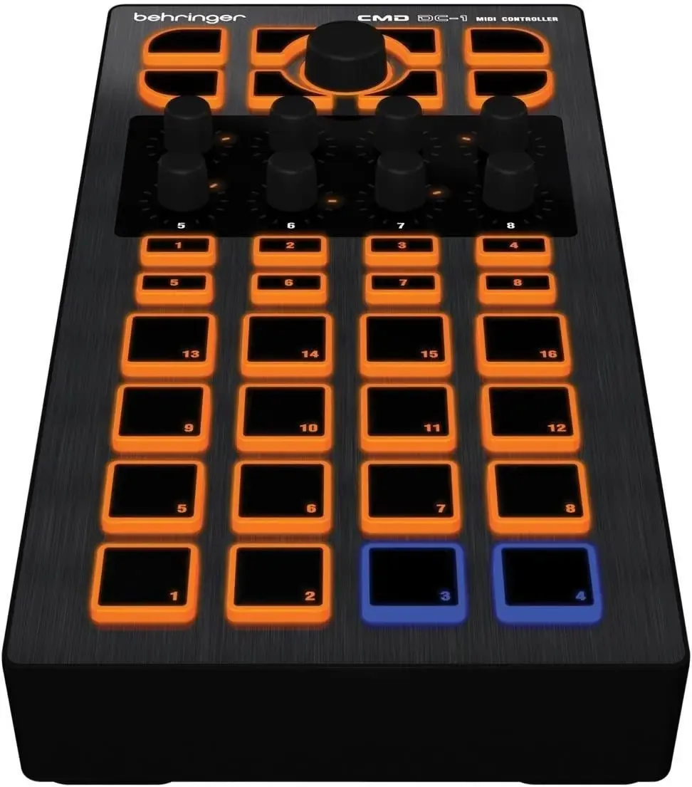 Controlador do módulo Midi Pad Behringer Cmd Dc1