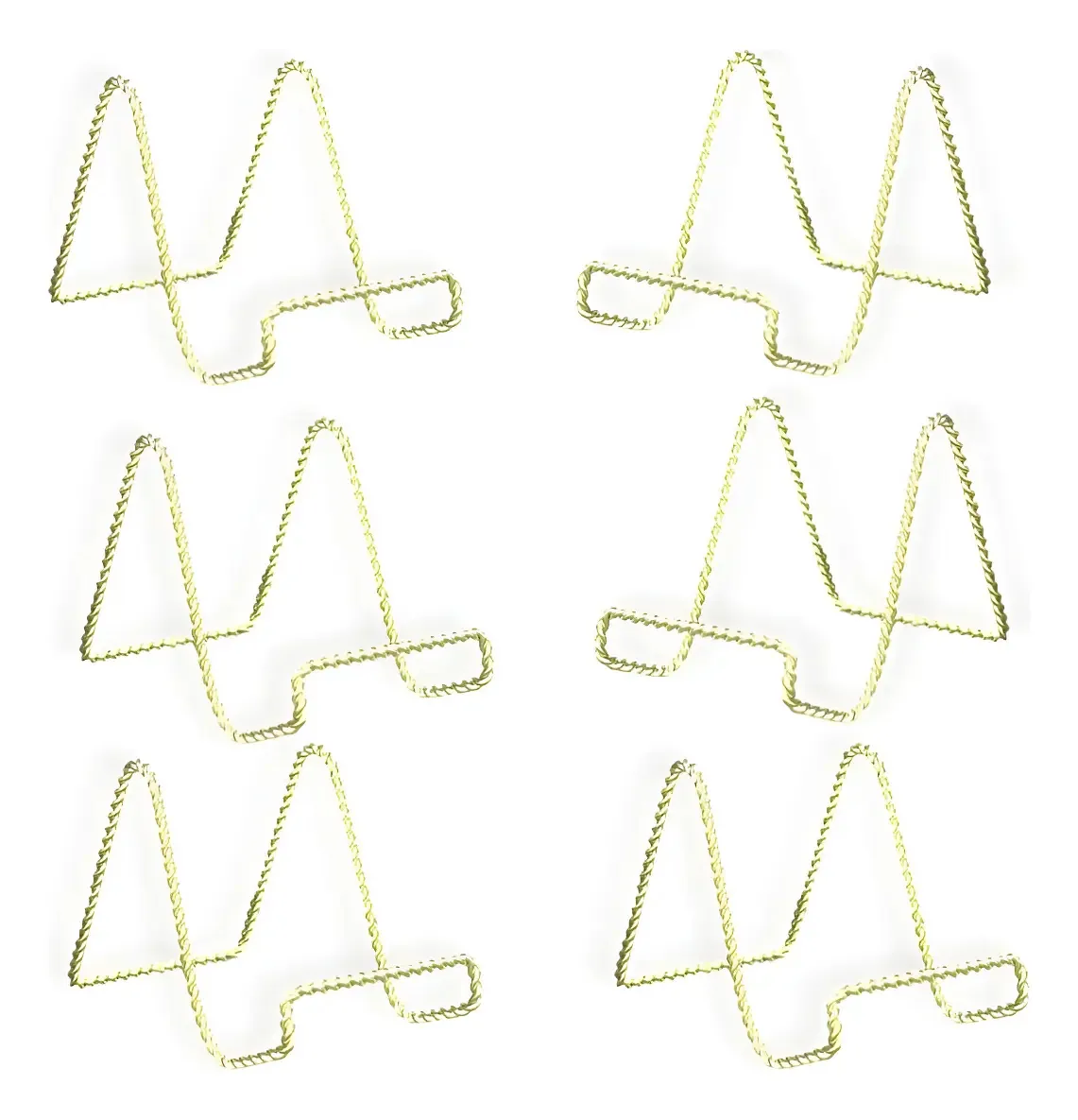 Suporte de exibição Banberry Designs Wing Easel. Cor: Latão