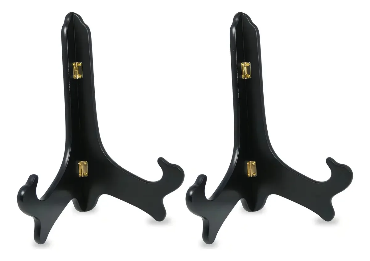 Cavaletes de madeira pretos Banberry Designs Ex Stand