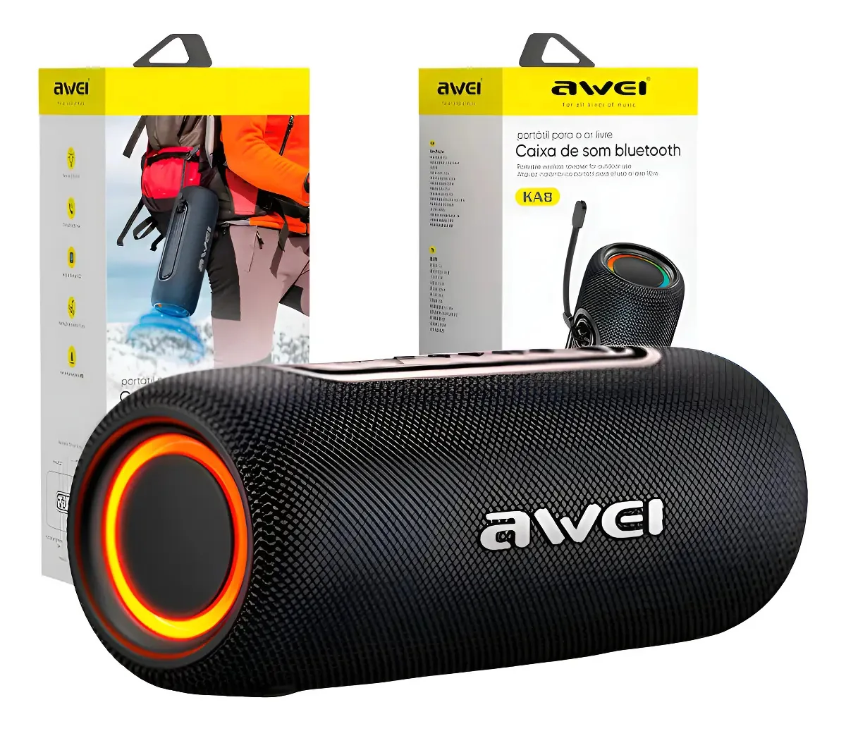 Caixa Som Awei Portatil 14w Rgb Hifi Audio Bluetooth 5.3 Pr
