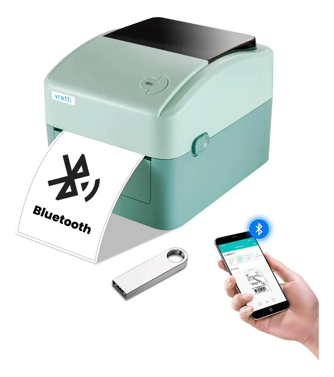 Impressora de etiquetas térmicas Bluetooth Vretti da Ina
