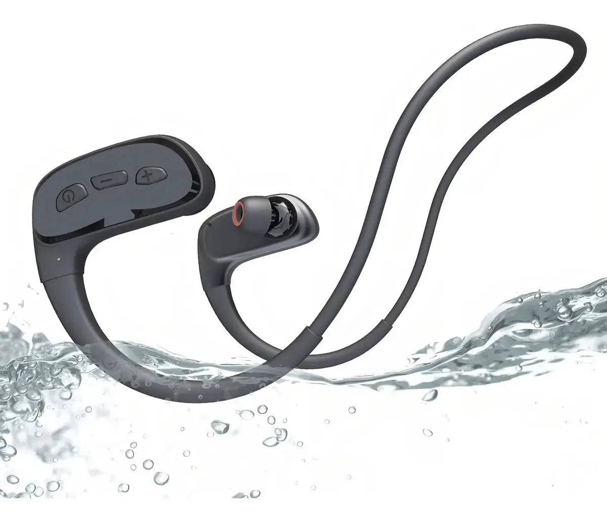 Fones de ouvido impermeáveis Cyboris, fones de ouvido MP3 IPX8