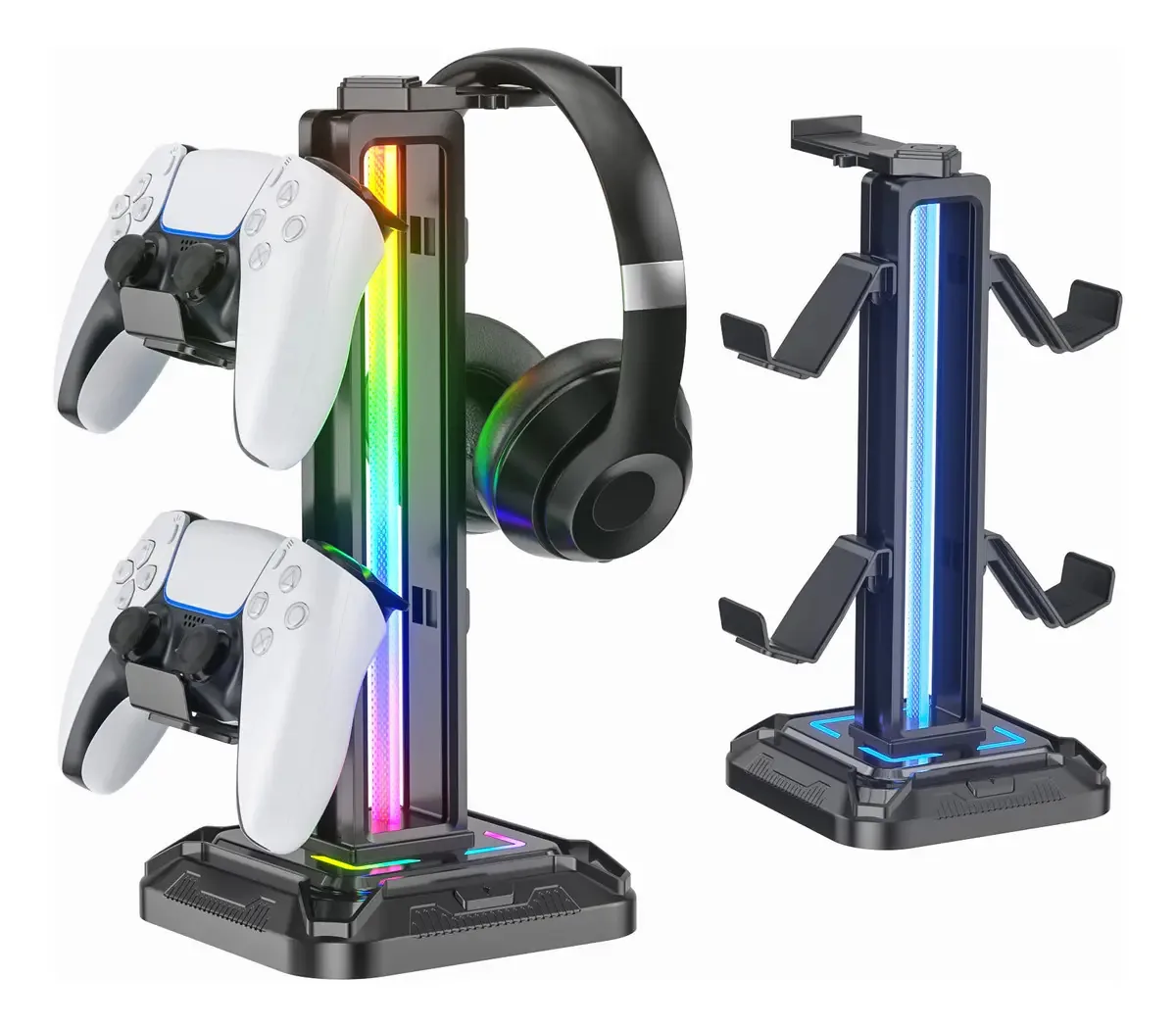 Suporte de controlador de jogo Rgb para fones de ouvido