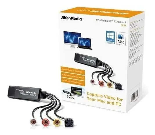 Captura de DVD para jogadores Avermedia C039 Ezmaker 7/v