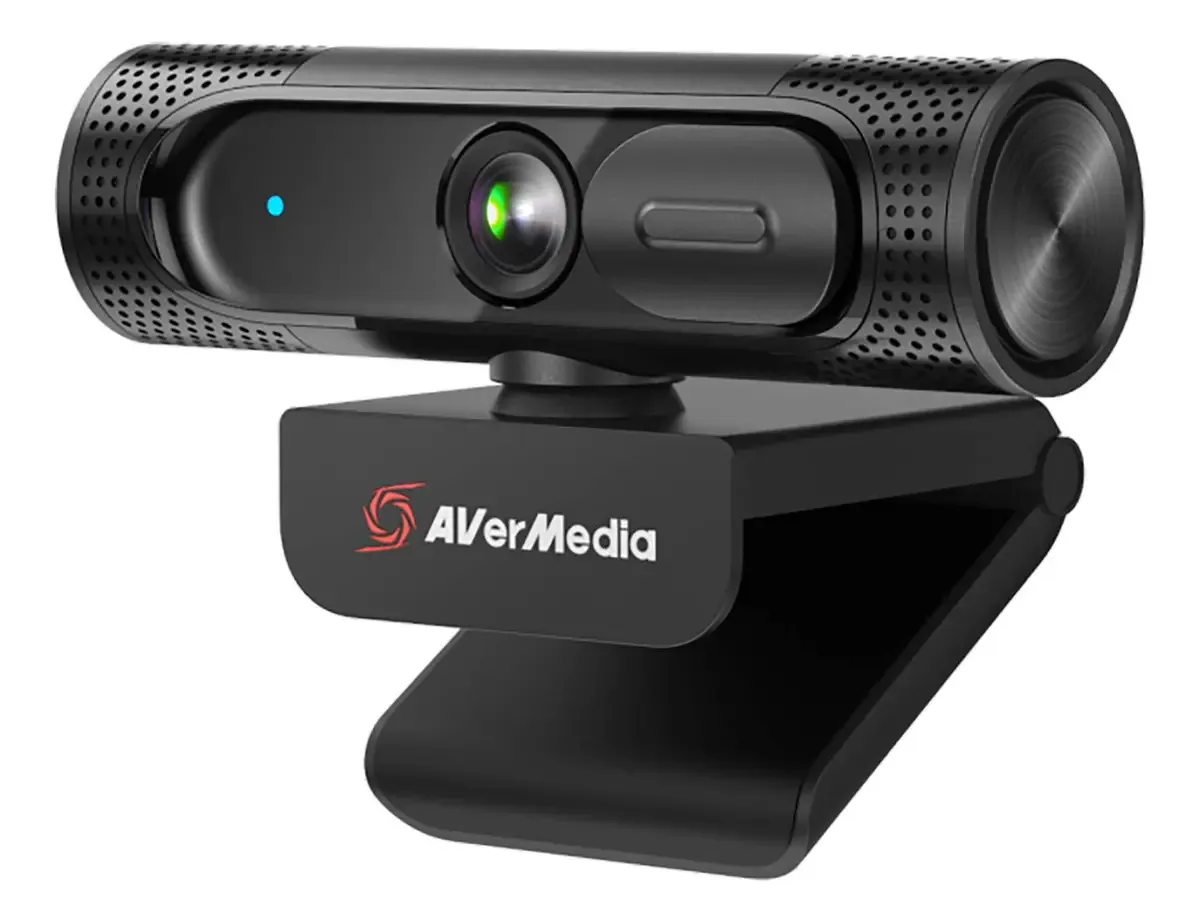 Webcam Avermedia Pw315 Hd P 60fps para streaming. Cor: Preto
