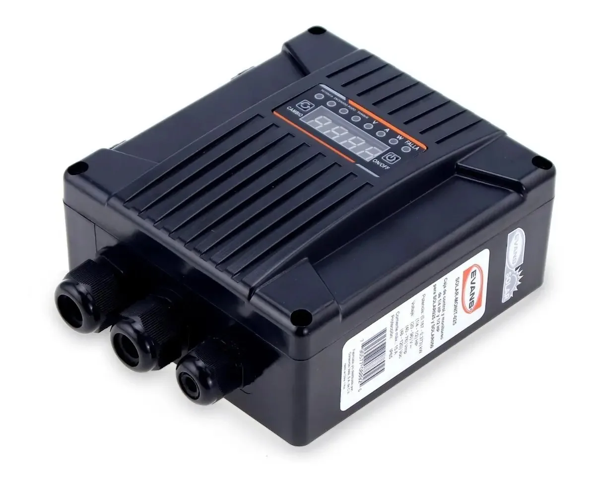 Caixa de controle Evans para bombas solares de 1/4 e 1/2 HP