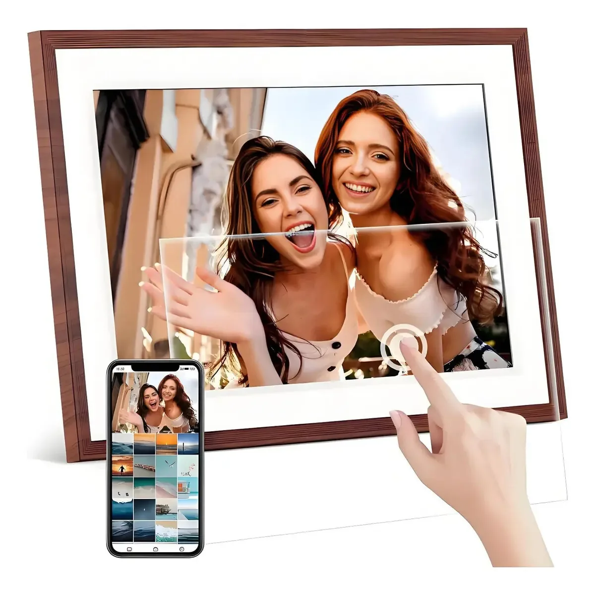 Armazenamento Andoer Digital Frame WiFi 10.1 Ips 1280* 800