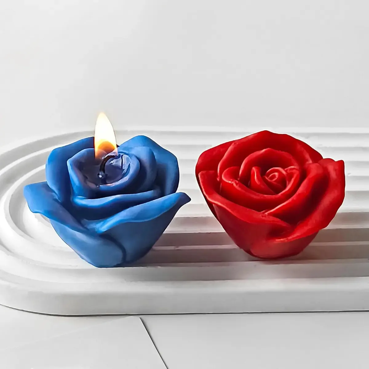 Pacote de 2 moldes de flores de tulipa, flor suculenta