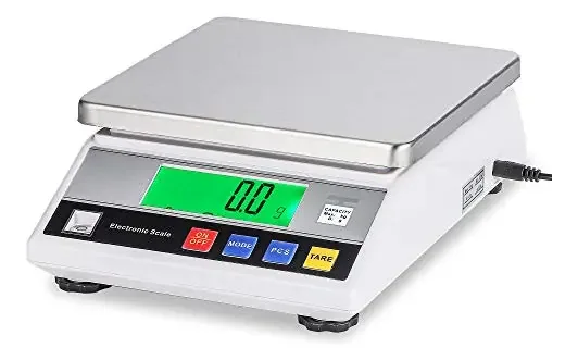Bonvoisin Balança de Precisão Balança Digital de Laboratório com Função de Contagem para Uso em Laboratório Escola Joalheria Ouro Cozinha + Certificado Ce (10kg, 0.1g)