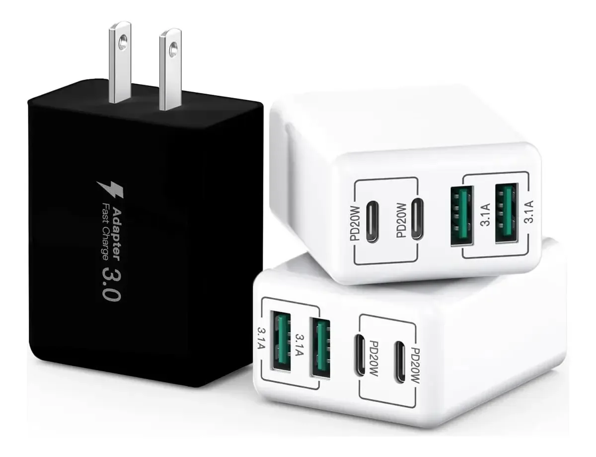 3 Pacotes] Carregador De Parede Usb C, Carregador Usb C De