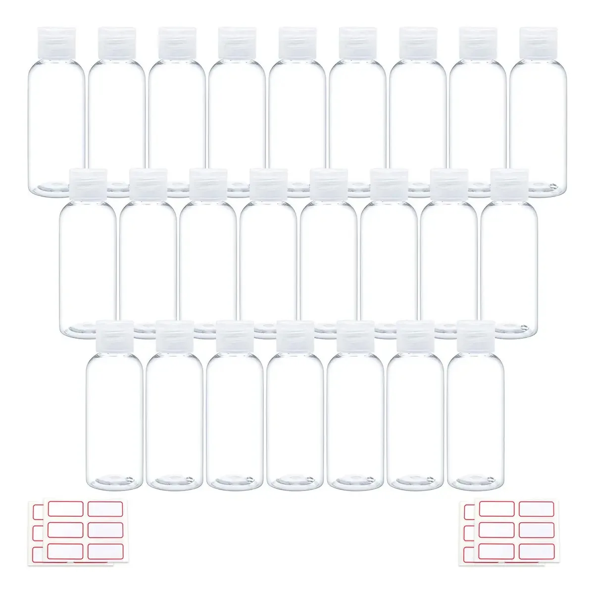 Trendbox Garrafas Vazias De Plástico Transparente De 2.0 Fl