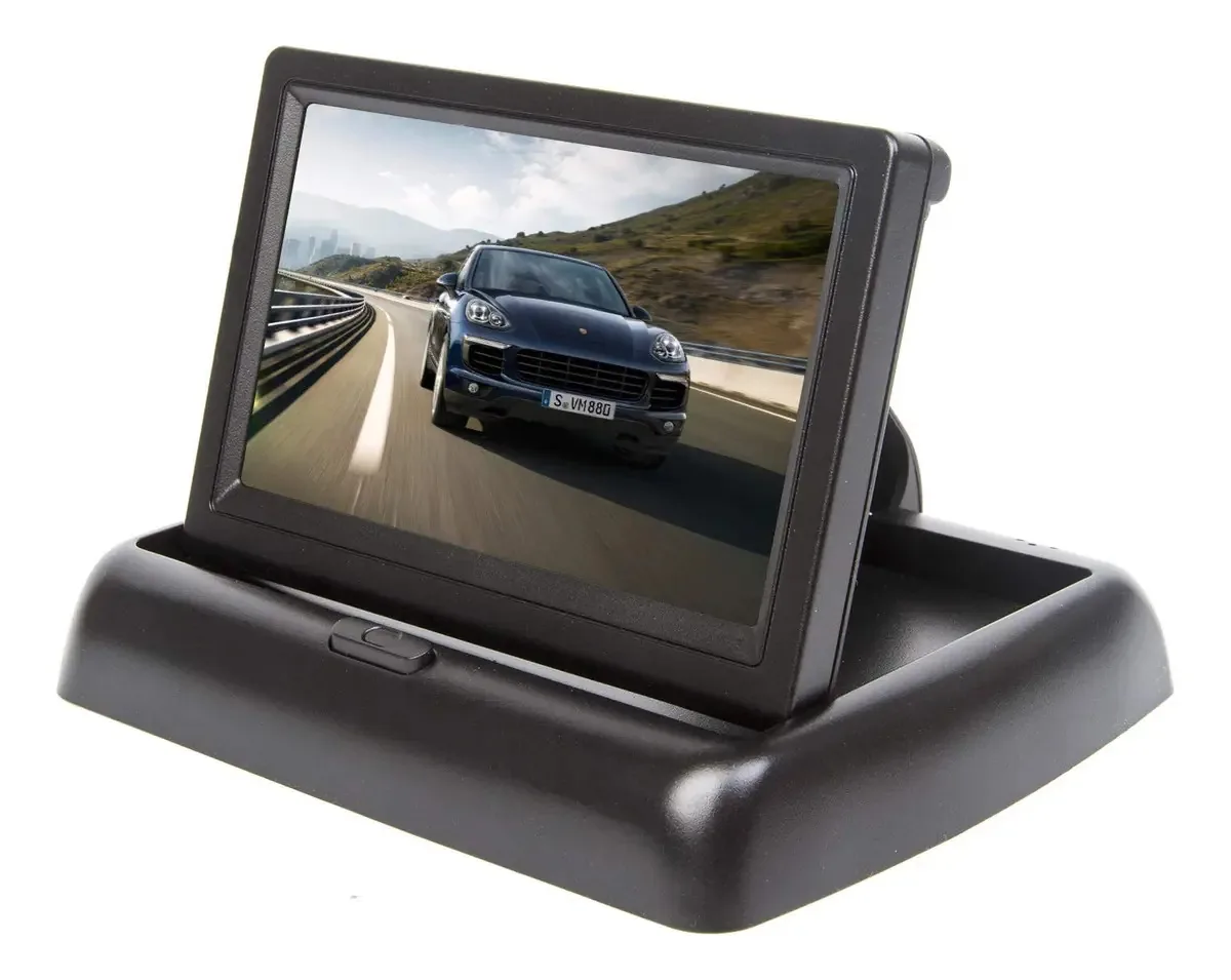 Monitor dobrável Yasoca de 4,3 polegadas para carro e caminhão