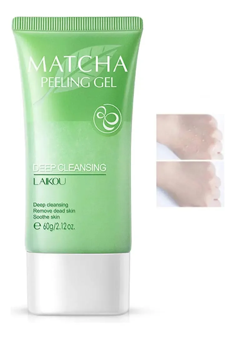 Gel de limpeza esfoliante facial Matcha Peeling